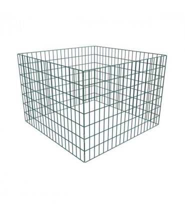 vidaXL Square Mesh Garden Composter 100 x 100 x 70 cm