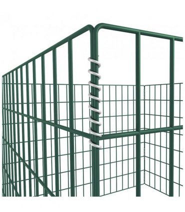 vidaXL Square Mesh Garden Composter 100 x 100 x 70 cm