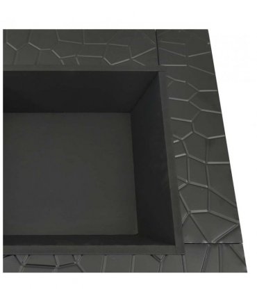 vidaXL Garden Fire Pit with Poker 81x81x47 cm XXL Steel