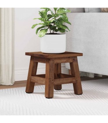 vidaXL Stool Natural 26 x 26 x 26 cm Mahogany Wood