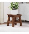 vidaXL Stool Natural 26 x 26 x 26 cm Mahogany Wood