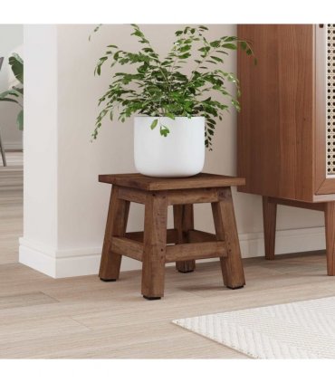 vidaXL Stool Natural 26 x 26 x 26 cm Mahogany Wood