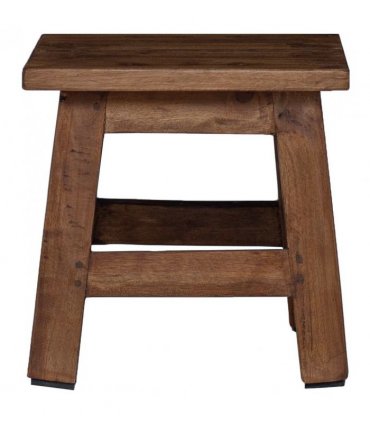 vidaXL Stool Natural 26 x 26 x 26 cm Mahogany Wood