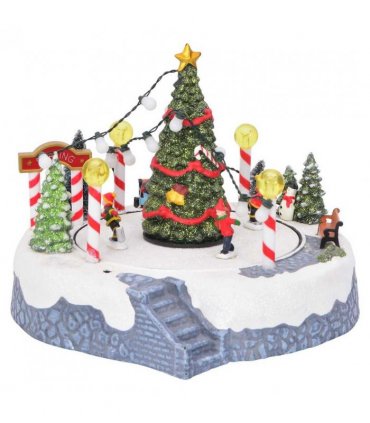 vidaXL Christmas Village Decoration Multicolour 22 x 21.5 x 17 cm