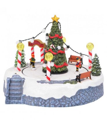 vidaXL Christmas Village Decoration Multicolour 22 x 21.5 x 17 cm
