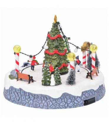 vidaXL Christmas Village Decoration Multicolour 22 x 21.5 x 17 cm