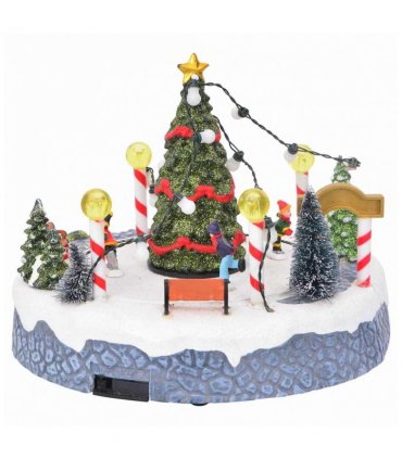 vidaXL Christmas Village Decoration Multicolour 22 x 21.5 x 17 cm