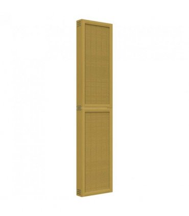 vidaXL Room Divider 6 Panels Brown Solid Wood Paulownia