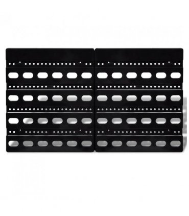 Wall Mounted Garage Plastic Storage Bin Set 30 pcs Blue & Red