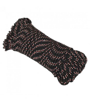 vidaXL Boat Rope Black 5 mm 100 m Polypropylene