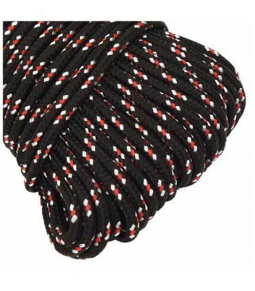 vidaXL Boat Rope Black 5 mm 100 m Polypropylene