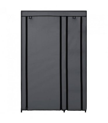 vidaXL Folding Wardrobe Grey 110x45x175 cm Fabric