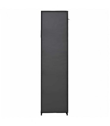 vidaXL Folding Wardrobe Grey 110x45x175 cm Fabric