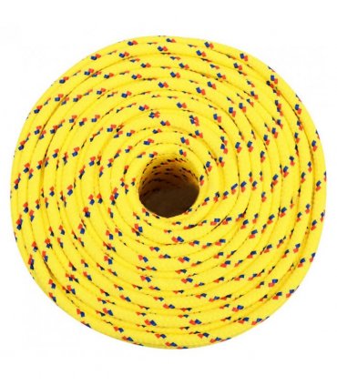 vidaXL Boat Rope Yellow 8 mm 50 m Polypropylene