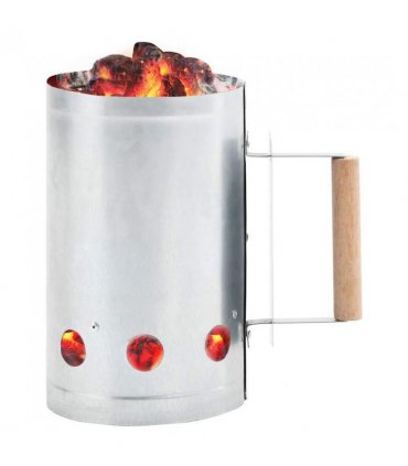 vidaXL Charcoal Grill Chimney Starter Galvanised Steel