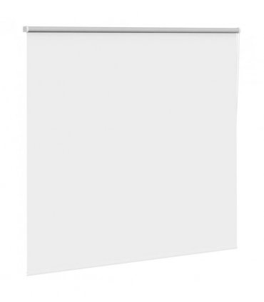 vidaXL Roller Blind Blackout White 160x130 cm Fabric Width 156.6 cm Polyester
