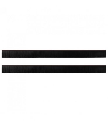 vidaXL Self-adhesive Door Brush Seals 2 pcs Brown 100 cm