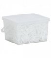vidaXL Braiding Bands for Horse 2500 pcs White Silicone
