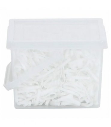vidaXL Braiding Bands for Horse 2500 pcs White Silicone