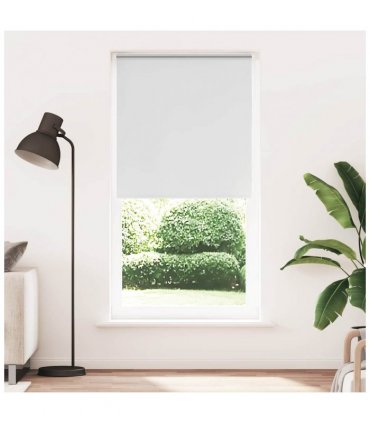 vidaXL Roller Blind Blackout White 115x230 cm Fabric Width 110.7 cm Polyester