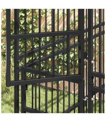 vidaXL Outdoor Dog Kennel Steel 3.69 m²