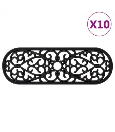 vidaXL Stair Treads 10 pcs 25x75 cm Rubber
