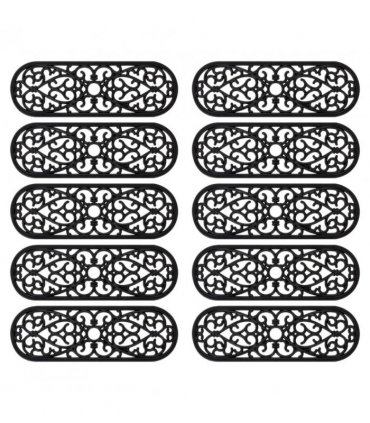 vidaXL Stair Treads 10 pcs 25x75 cm Rubber