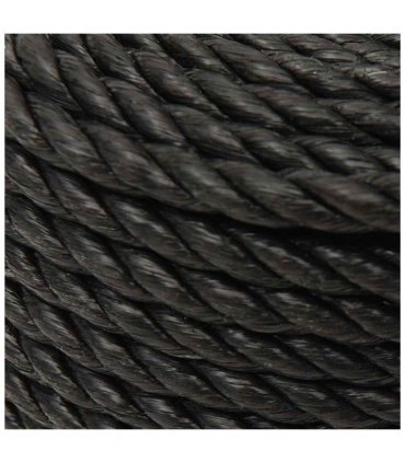 vidaXL Work Rope Black 10 mm 50 m Polypropylene