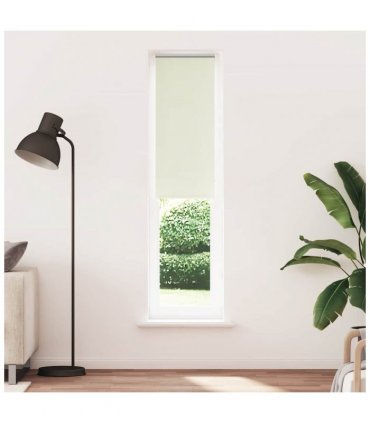 vidaXL Roller Blind Blackout Off White 60x230 cm Fabric Width 55.7 cm Polyester