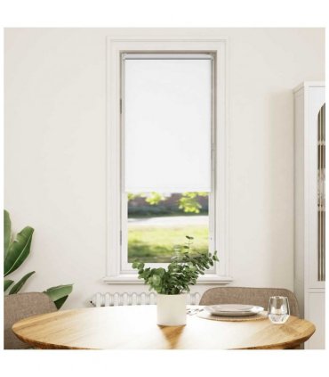 vidaXL Roller Blind Blackout White 55x150 cm Fabric Width 50.7 cm Polyester
