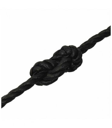 vidaXL Work Rope Black 16 mm 50 m Polypropylene