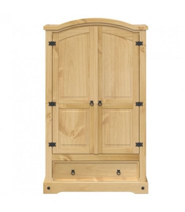 vidaXL Wardrobe "Corona" 101x52x170 cm Solid Wood Pine