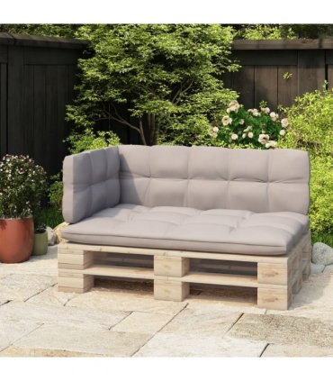 vidaXL Backrest for Pallet Sofa Black 110 cm Iron
