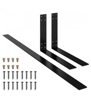 vidaXL Backrest for Pallet Sofa Black 110 cm Iron