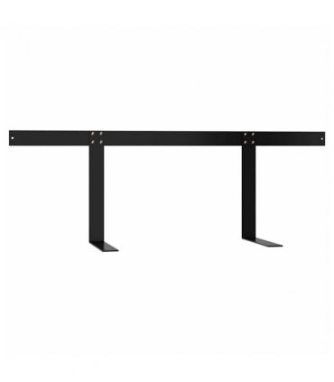 vidaXL Backrest for Pallet Sofa Black 110 cm Iron