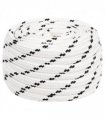vidaXL Braided Boat Rope White 20 mmx100 m Polyester