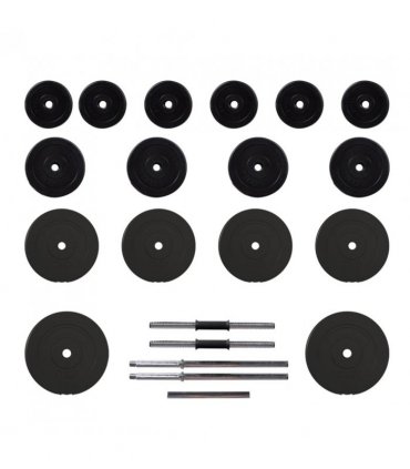 vidaXL Barbell and Dumbbell with Plates 60 kg