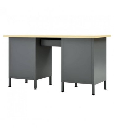 vidaXL Workbench Black 160x60x85 cm Steel