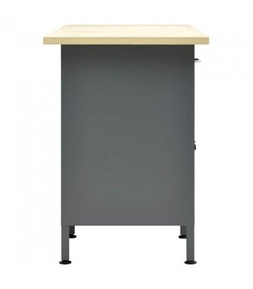 vidaXL Workbench Black 160x60x85 cm Steel