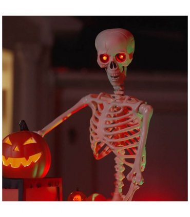 vidaXL Halloween Skeleton White 155 x 38.5 cm Polypropylene