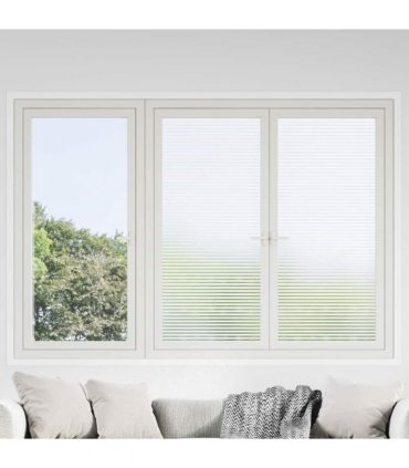 vidaXL Self-adhesive Window Film Frosted stripes 90 x 2000 cm PVC