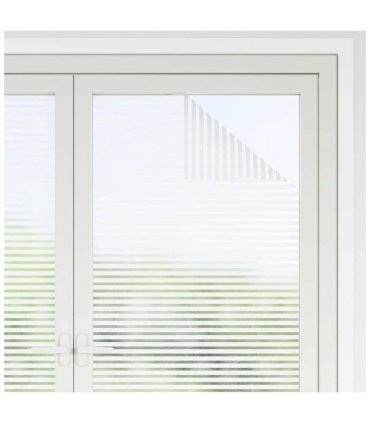vidaXL Self-adhesive Window Film Frosted stripes 90 x 2000 cm PVC