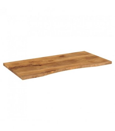 vidaXL Desk Top with Curve 120x50x2.5 cm Solid Wood Rough Mango