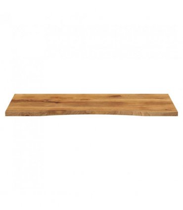vidaXL Desk Top with Curve 120x50x2.5 cm Solid Wood Rough Mango