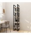 vidaXL 5-Tier Book Cabinet White 40x30x175 cm Pinewood