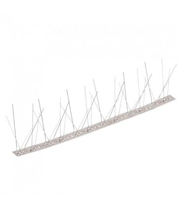 vidaXL 5-row Stainless Steel Bird & Pigeon Spikes Set of 6 3 m
