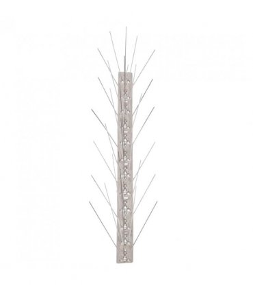 vidaXL 5-row Stainless Steel Bird & Pigeon Spikes Set of 6 3 m