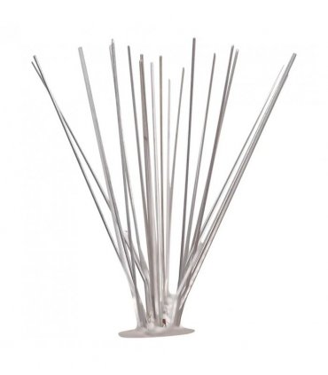 vidaXL 5-row Stainless Steel Bird & Pigeon Spikes Set of 6 3 m