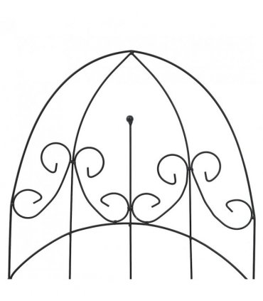 vidaXL Plant Climbing Racks 3 pcs Black 40x100 cm Iron