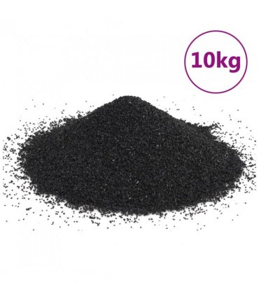 vidaXL Aquarium Sand 10 kg Black 0.2-2 mm